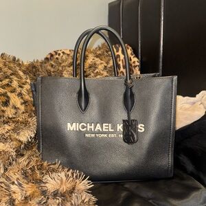 Michael Kors Black Leather Handbag